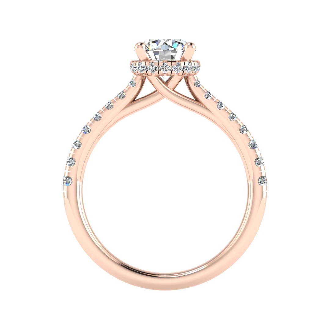 Amora Halo Engagement Ring